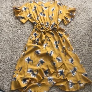 Rustic Gold flower dress